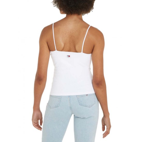 Tommy Jeans Γυναικείο Μπλούζα με Τιράντες Regular Fit Classic Top DW0DW17364-YBR (Λευκό)