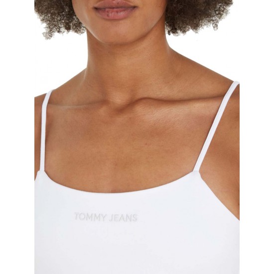 Tommy Jeans Γυναικείο Μπλούζα με Τιράντες Regular Fit Classic Top DW0DW17364-YBR (Λευκό)