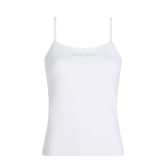 Tommy Jeans Γυναικείο Μπλούζα με Τιράντες Regular Fit Classic Top DW0DW17364-YBR (Λευκό)