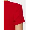 TOMMY JEANS Γυναικείο T-shirt Slim Fit Essential Rib SS Tee DW0DW17383-XME (Κόκκινο)