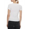 TOMMY JEANS Γυναικείο T-shirt Slim Fit Essential Rib SS Tee DW0DW17383-YBR (Λευκό) TOMMY JEANS Γυναικείο T-shirt Slim Fit Essential Rib SS Tee DW0DW17383-YBR (Λευκό)