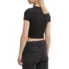 TOMMY JEANS Γυναικείο Cropped T-shirt Slim Fit Script Tee DW0DW19458-BDS (Μαύρο) TOMMY JEANS Γυναικείο Cropped T-shirt Slim Fit Script Tee DW0DW19458-BDS (Μαύρο)