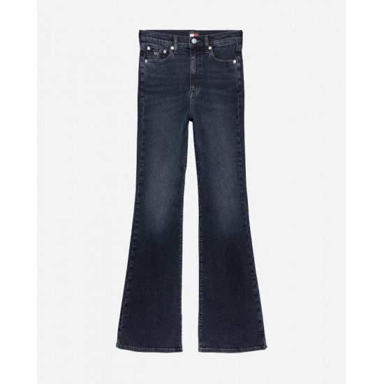 Tommy Jeans Γυναικείο Jean Παντελόνι Sylvia Hgh Flare DW0DW19597-1BK (Dark Denim)