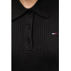 TOMMY JEANS Γυναικείο Βαμβακερό Φόρεμα Πλεκτό Polo Mini Dress Slim Fit DW0DW21471-BDS (Μαύρο)