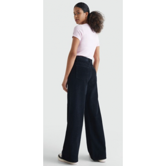 Tommy Jeans Γυναικείο Παντελόνι Cord Claire Wide Leg (Μπλε)