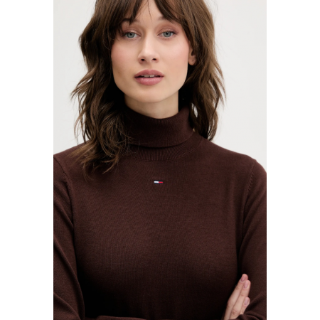 Tommy Jeans Γυναικείο Φόρεμα Turtleneck Sweater DW0DW21958-GS7 Rich Brown (Καφέ)