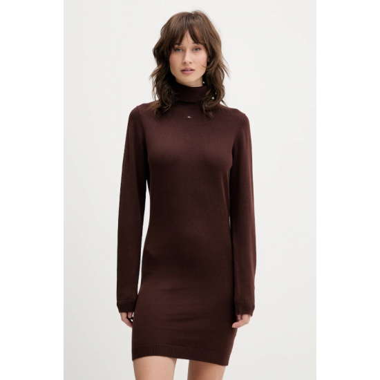 Tommy Jeans Γυναικείο Φόρεμα Turtleneck Sweater DW0DW21958-GS7 Rich Brown (Καφέ)