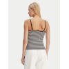 Tommy Jeans Γυναικείο Βαμβακερό T-Shirt με Ράντες ESSENTIAL STRAP TOP DW0DW20675-0AQ(Ριγέ Μαύρο/Λευκό)