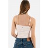 Tommy Jeans Γυναικείο Μπλουζάκι με τιράντα BBY Colour Linear Strap Top DW0DW15442-TJ9 (Ροζ)