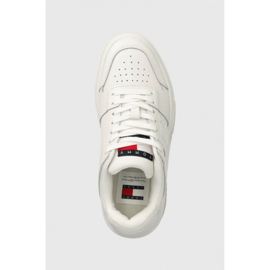 Tommy Jeans Γυναικεία Παπούτσια The Brooklyn Leather Sneakers EN0EN02475-YBL (Λευκό)