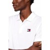 Tommy Jeans Ανδρική Μπλούζα Polo Regular Fit Badge Polo DM0DM18314-YBR (Λευκό)