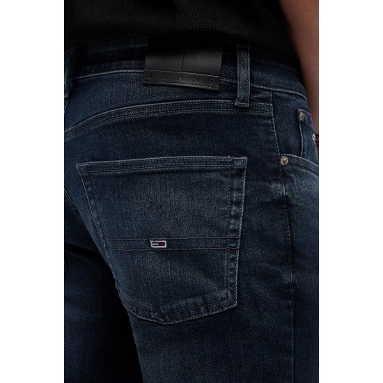 TOMMY JEANS Ανδρικό Βαμβακερό Παντελόνι Jean Scanton Slim Fit DM0DM21899-1BK (Denim Dark)