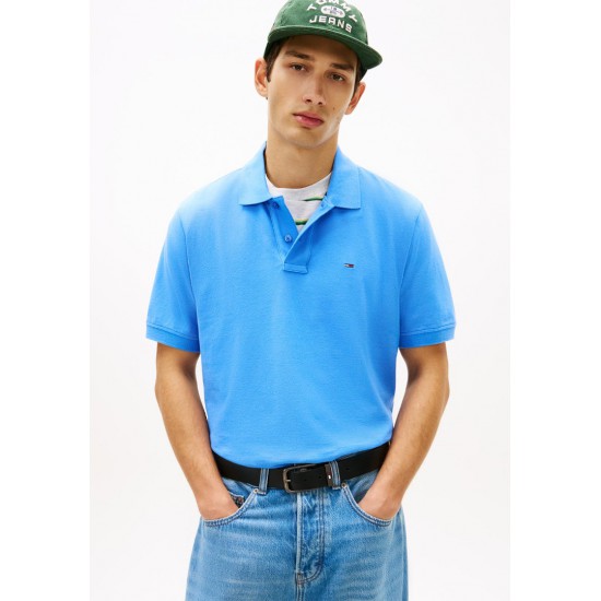 Tommy Jeans Ανδρικό T-Shirt με Γιακά Polo Regular Fit DM0DM22711-C38(Μπλε)