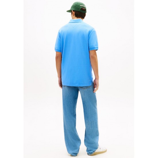 Tommy Jeans Ανδρικό T-Shirt με Γιακά Polo Regular Fit DM0DM22711-C38(Μπλε)
