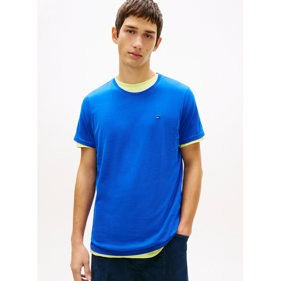 Tommy Jeans Ανδρικό T-Shirt TJM XSLIM FIT JERSEY TEE DM0DM04411-C8O(Ηλεκτρίκ)