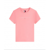 Tommy Jeans Γυναικείο Βαμβακερό T-Shirt Linear Tee Slim Fit DW0DW18398-TIE(Ροζ)