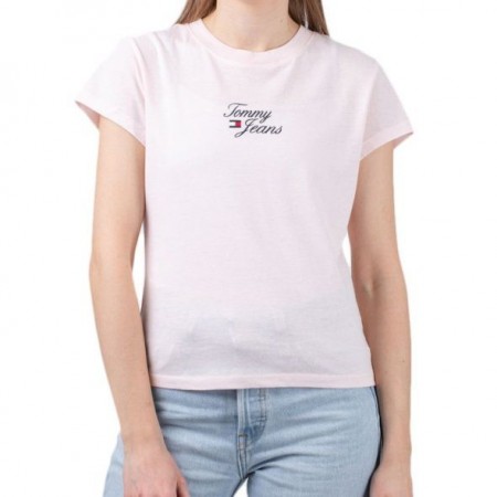 Tommy Jeans Γυναικείο T-shirt Tjw Bby Essential Logo 1 SS DW0DW15441-TJ9 Faint Pink (Ροζ)