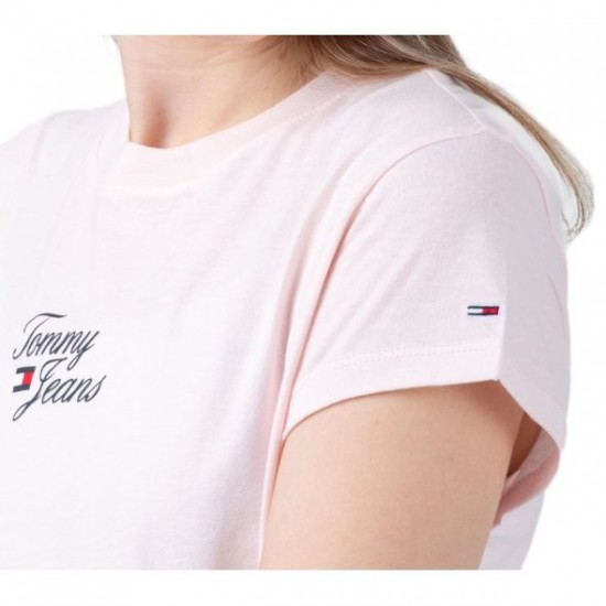 Tommy Jeans Γυναικείο T-shirt Tjw Bby Essential Logo 1 SS DW0DW15441-TJ9 Faint Pink (Ροζ)