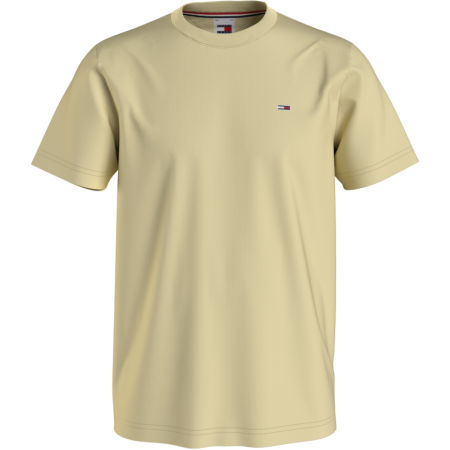 Tommy Jeans Ανδρικό T-shirt Slim Fit C neck Jersey DM0DM09598-ZHO Lemon Zest (Κίτρινο)