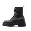 Tommy Jeans Γυναικείο Δερμάτινο Μποτάκι Chunky Biker Boots EN0EN02404-BDS (Μαύρο)