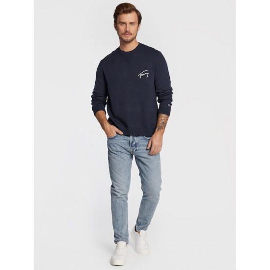 Tommy Jeans Ανδρικό Πουλόβερ Signature (Navy)