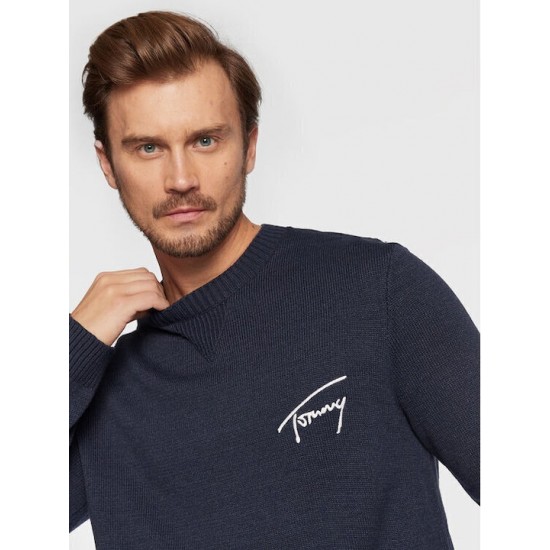 Tommy Jeans Ανδρικό Πουλόβερ Signature (Navy)