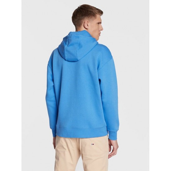 Tommy Jeans Ανδρικό Φούτερ με κουκούλα Linear Hoodie (Μπλε Ανοιχτό)