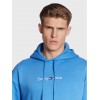 Tommy Jeans Ανδρικό Φούτερ με κουκούλα Linear Hoodie (Μπλε Ανοιχτό)