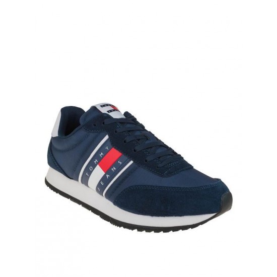 Tommy Jeans Ανδρικά Παπούτσια Runner Casual Essentials Sneakers EM0EM01351-C1G (Μπλε)