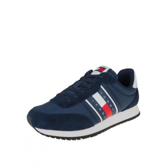 Tommy Jeans Ανδρικά Παπούτσια Runner Casual Essentials Sneakers EM0EM01351-C1G (Μπλε)