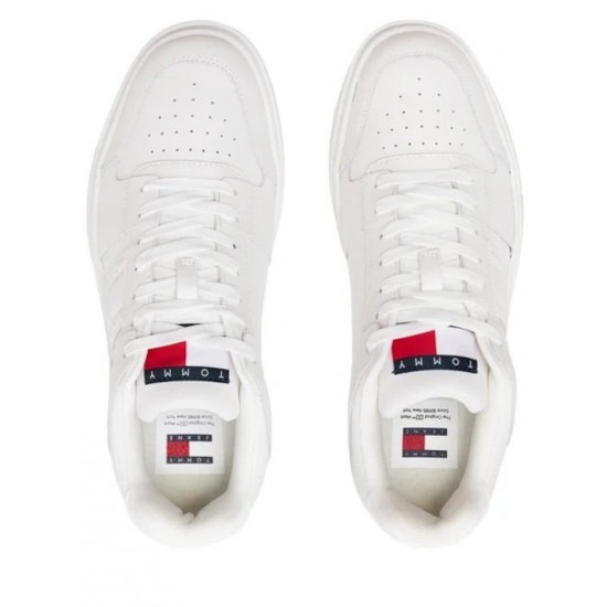 Tommy Jeans Ανδρικά Παπούτσια The Brooklyn Leather Sneakers EM0EM01283-TCR (Λευκό)