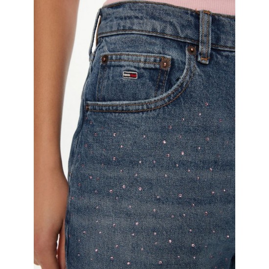 TOMMY JEANS Γυναικείο Jean Mom Fit Ultra High Tapered DW0DW20216-1A5 (Denim Blue)