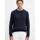 TOMMY JEANS Ανδρικό Βαμβακερό Πλεκτό Slim Fit Essential Sweater DM0DM21787-C1G (Dark Night Navy)