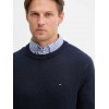TOMMY JEANS Ανδρικό Βαμβακερό Πλεκτό Slim Fit Essential Sweater DM0DM21787-C1G (Dark Night Navy)