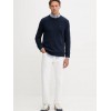 TOMMY JEANS Ανδρικό Βαμβακερό Πλεκτό Slim Fit Essential Sweater DM0DM21787-C1G (Dark Night Navy)