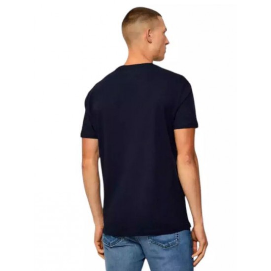 Tommy Jeans  Ανδρικό T-Shirt LINEAR LOGO TEE Regular Fit DM0DM20744-C3Q(Μπλέ/Σιέλ)