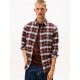 TOMMY JEANS Ανδρικό Βαμβακερό Πουκάμισο Καρό Regular Fit Flannel Shirt DM0DM22024-GS7(Καφέ)