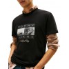 TOMMY JEANS Ανδρικό T-shirt Regular Fit Photo Flag Tee DM0DM22464-BDS (Μαύρο)