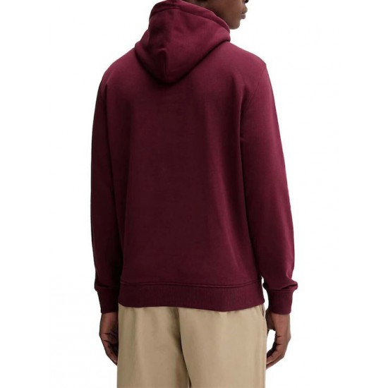 Tommy Jeans Ανδρικό Φούτερ Linear Logo Hoodie Regular Fit DM0DM20746-XIU Red Wine Multi (Μπορντώ)