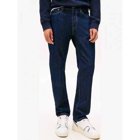 Tommy Jeans  Ανδρικό Παντελόνι Ryan Slim Straight Fit DM0DM22187-1ΒΚ Denim Dark(Σκούρο Μπλέ)