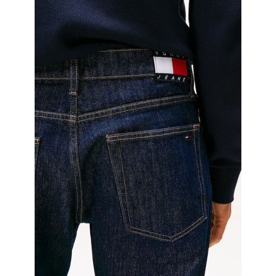 Tommy Jeans  Ανδρικό Παντελόνι Ryan Slim Straight Fit DM0DM22187-1ΒΚ Denim Dark(Σκούρο Μπλέ)