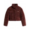 Tommy Jeans Γυναικείο Μπουφάν Cord Puffer Jacket Regular Fit Crop DW0DW21658-GS7 Rich Brown(Καφέ)