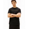 Tommy Jeans  Ανδρικό T-Shirt LINEAR LOGO TEE Regular Fit DM0DM20744-SEV(Μαύρο/Πορτοκαλί)