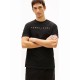 Tommy Jeans  Ανδρικό T-Shirt LINEAR LOGO TEE Regular Fit DM0DM20744-SEV(Μαύρο/Πορτοκαλί)