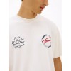 Tommy Jeans  Ανδρικό T-Shirt SIGNATURE CIRCLE SS TEE RLX Fit DM0DM22535-YBH(Εκρού)
