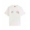 Tommy Jeans  Ανδρικό T-Shirt SIGNATURE CIRCLE SS TEE RLX Fit DM0DM22535-YBH(Εκρού)