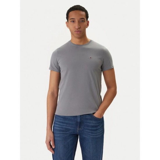 Tommy Jeans Original Jersey Ανδρικό T-Shirt Slim Fit DM0DM04411-PTL(Γκρι)