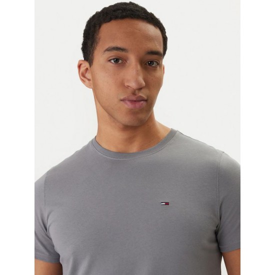 Tommy Jeans Original Jersey Ανδρικό T-Shirt Slim Fit DM0DM04411-PTL(Γκρι)