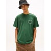 Tommy Jeans  Ανδρικό T-Shirt SIGNATURE CIRCLE SS TEE RLX Fit DM0DM22535-MBL(Πράσινο)