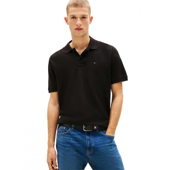 Tommy Jeans Ανδρικό T-Shirt με Γιακά Polo Regular Fit DM0DM22711-BDS(Μαύρο)